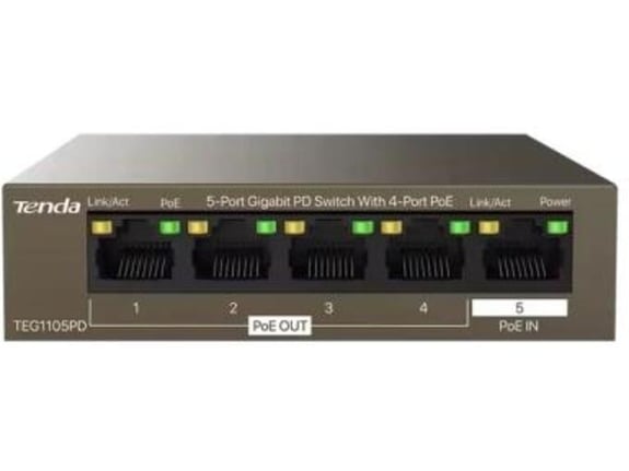 Tenda Mrežni svič TEG1105PD 5 portova Gigabit