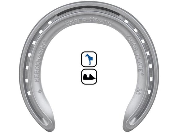 Kerckhaert Potkovice za konje Alu Kings Plate Extra Sound 3-27 1/C prednje