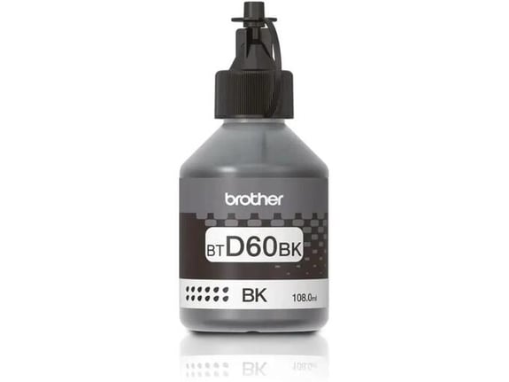 Brother Inkjet BT D60BK Dopuna black boja bocica sadrži 108 ml.