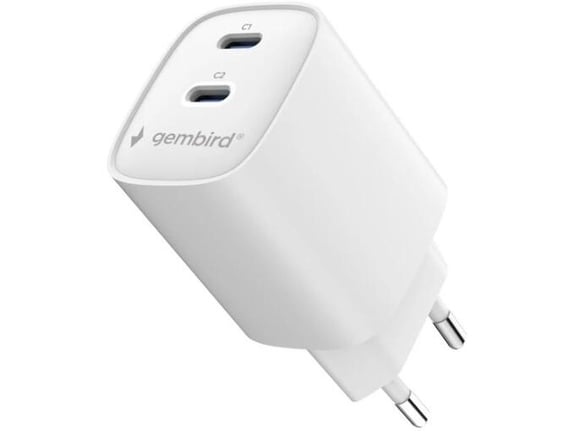 Gembird Punjač za telefon TA-UC-2C-PD45-01-W 45 W