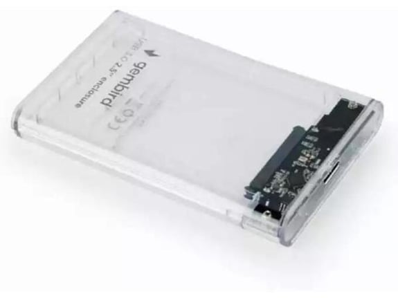 Gembird EE2-U3S9-6 USB 3.0 Externo kućište za 2.5 SATA hard diskove 9,5 mm transparentni + futrola