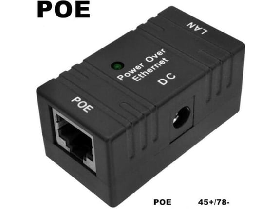 Gembird POE-INJ-4810 48 V/1 a 130 W, 100mbps passive POE injector od 5~48 V, konektor 5.5x2.1 mm