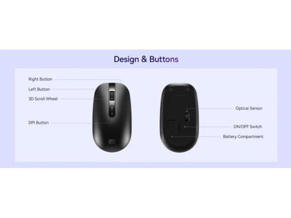 Cudy Miš MS9931 2.4 GHz USB 1600DPI