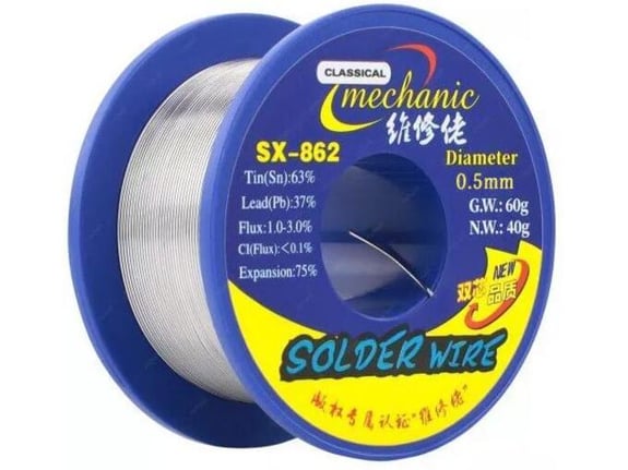 Žica za lemljenje Mechanic SX-862 183*C 60g Low Temperature melting, 0.5 mm BGA