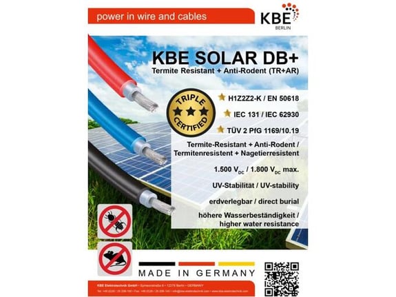 Solarni solarni kabl 6 mm² 20 m