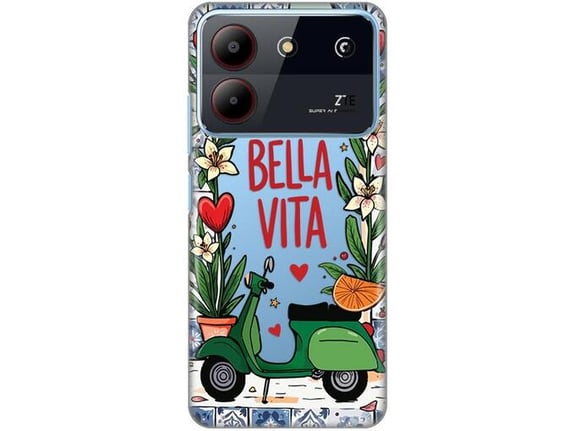 Maska za ZTE Blade A54 Bella Vita Silikonska Print Skin
