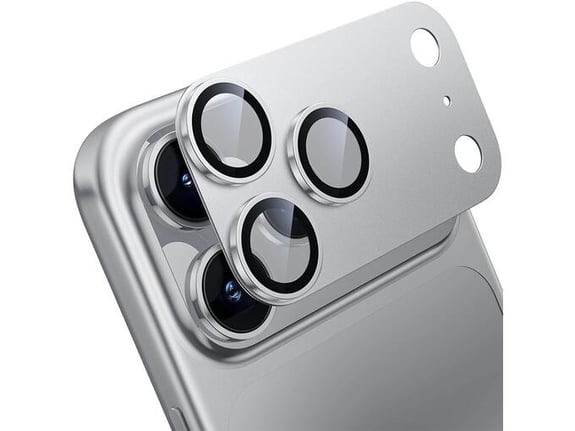 Zaštita kamere Full Cover za iPhone 17 Pro Max srebrna