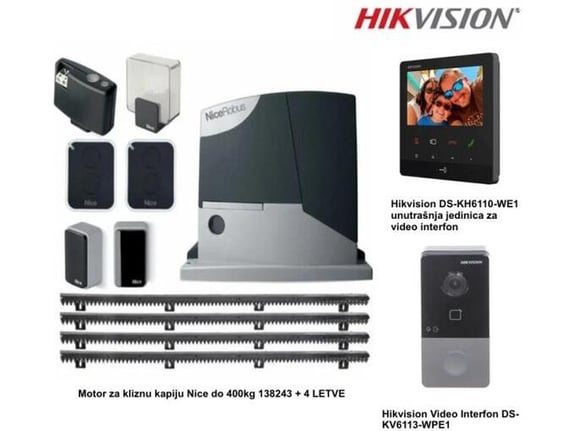 SET motor za kapiju i video interfon