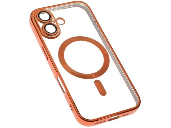Maska za iPhone 16 61 narandžasta Magsafe Lux