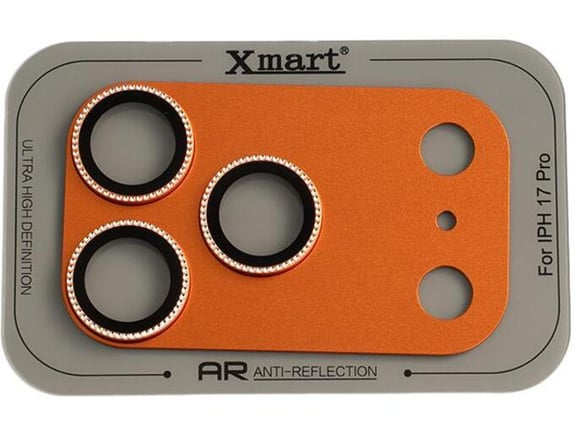 Xmart Zaštita kamere Full Coverage Diamond za iPhone 17 Pro narandžasta