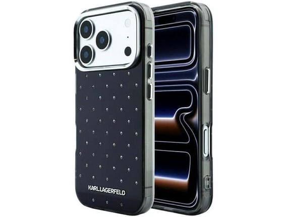 Maska za telefon iPhone 17 Pro IML Rhinestones Allover and Electroplated Logo