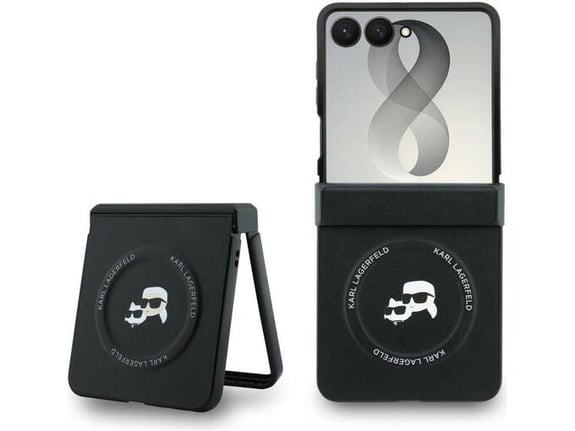 Maska za telefon Samsung Galaxy Z Flip 8 F776B Karl Lagerfeld Karl&Choupette Pins MagSafe
