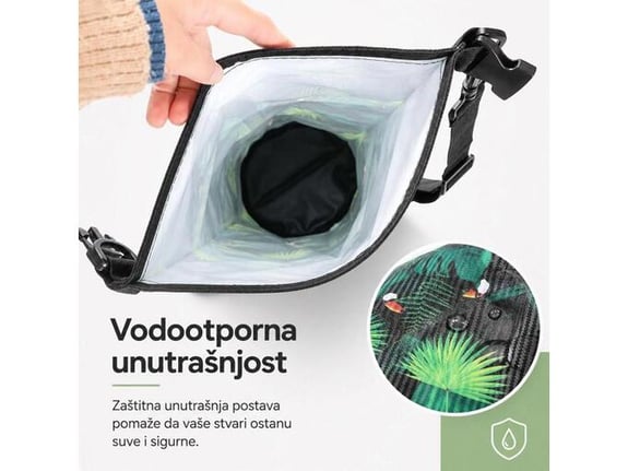 Vodootporna torba Jungle Vibe 15 l
