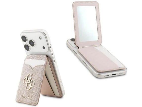 Novcanik Guess 4G Stand&Mirror Magsafe roze