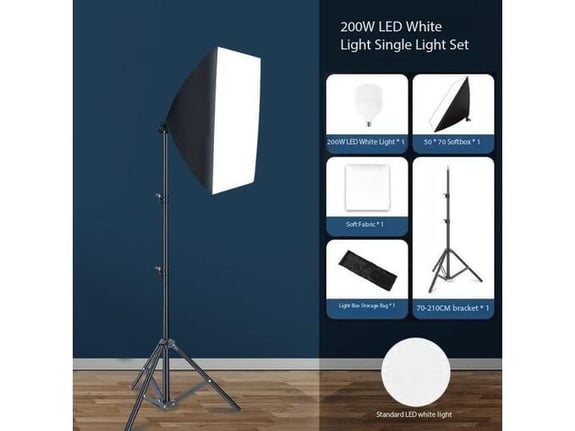 LED softbox set sa stalkom 50 × 70 cm, stalak 2,1 m