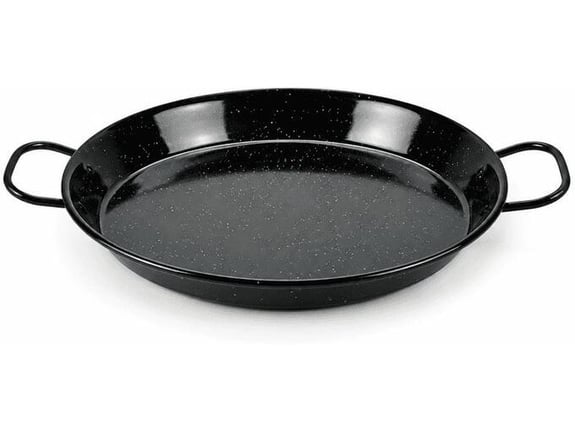 Tiganj za paelju sa dve ručke, Crni, prečnik 38 cm