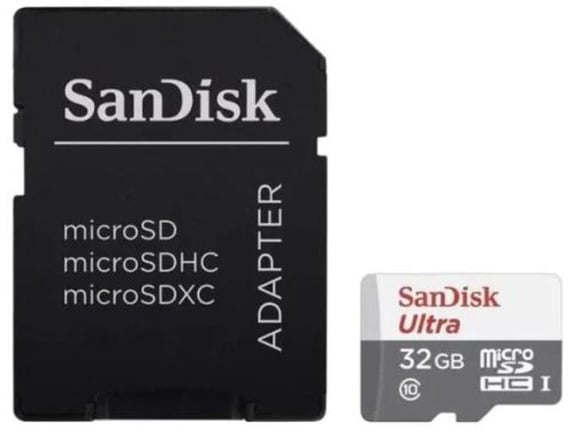 SanDisk Memorijska kartica Ultra microSDHC 32GB UHS-I Class 10 100MB/s sa SD adapterom