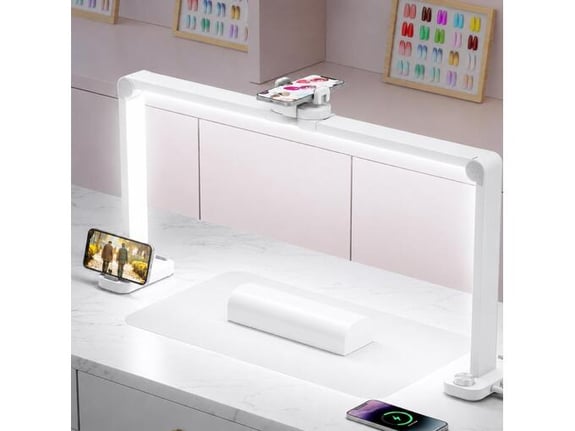 Stona LED lampa F-800E bela