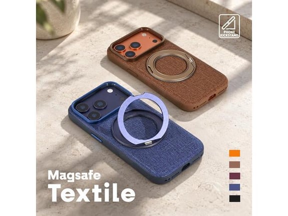 Maska za telefon iPhone 17 Pro Max Silikonska MagSafe Textile