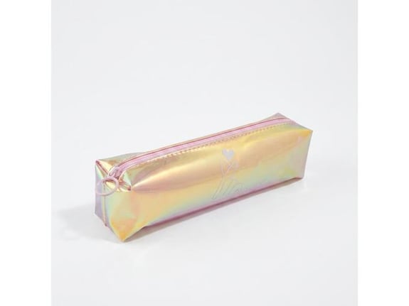 Pernica za devočice, 20×6 cm, roze-zlatna