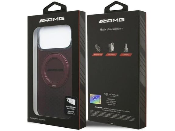 Maska za telefon iPhone 17 Pro Max 18 Pro Max AMG IML Double Layer Urban Line Ring Stand MagSafe
