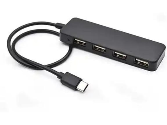 Kettz USB hub KT-HUSB.22 4 porta USB-C USB 2.0
