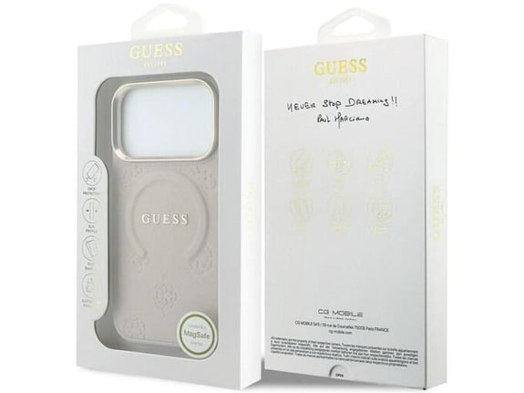 Maska za telefon iPhone 17 Pro Max 18 Pro Max Saffiano Peony Ring MagSafe