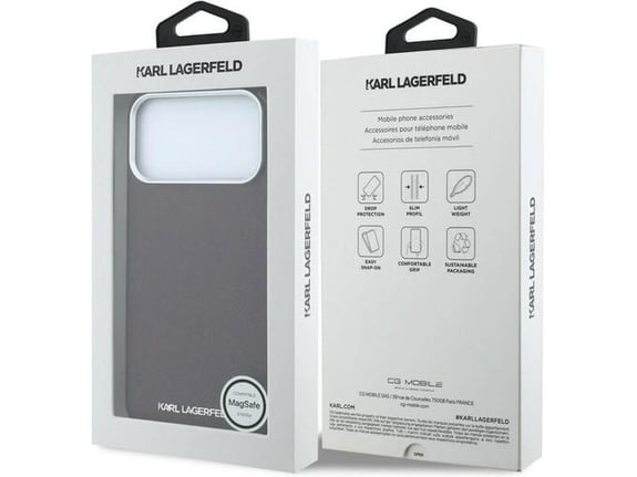 Maska za telefon iPhone 17 Pro Grained Elongated Logo MagSafe