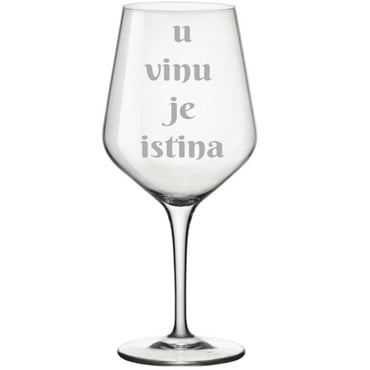 Čaša za vino U vinu je istina