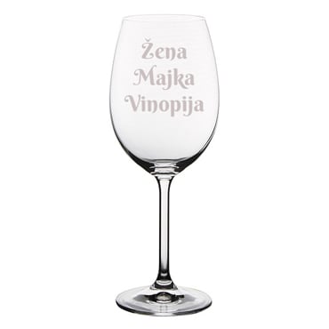 Čaša za vino - Žena majka vinopija