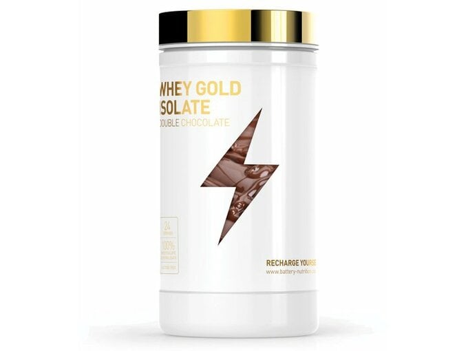 Battery Whey zlatni izolat dupla čokolada 600gr