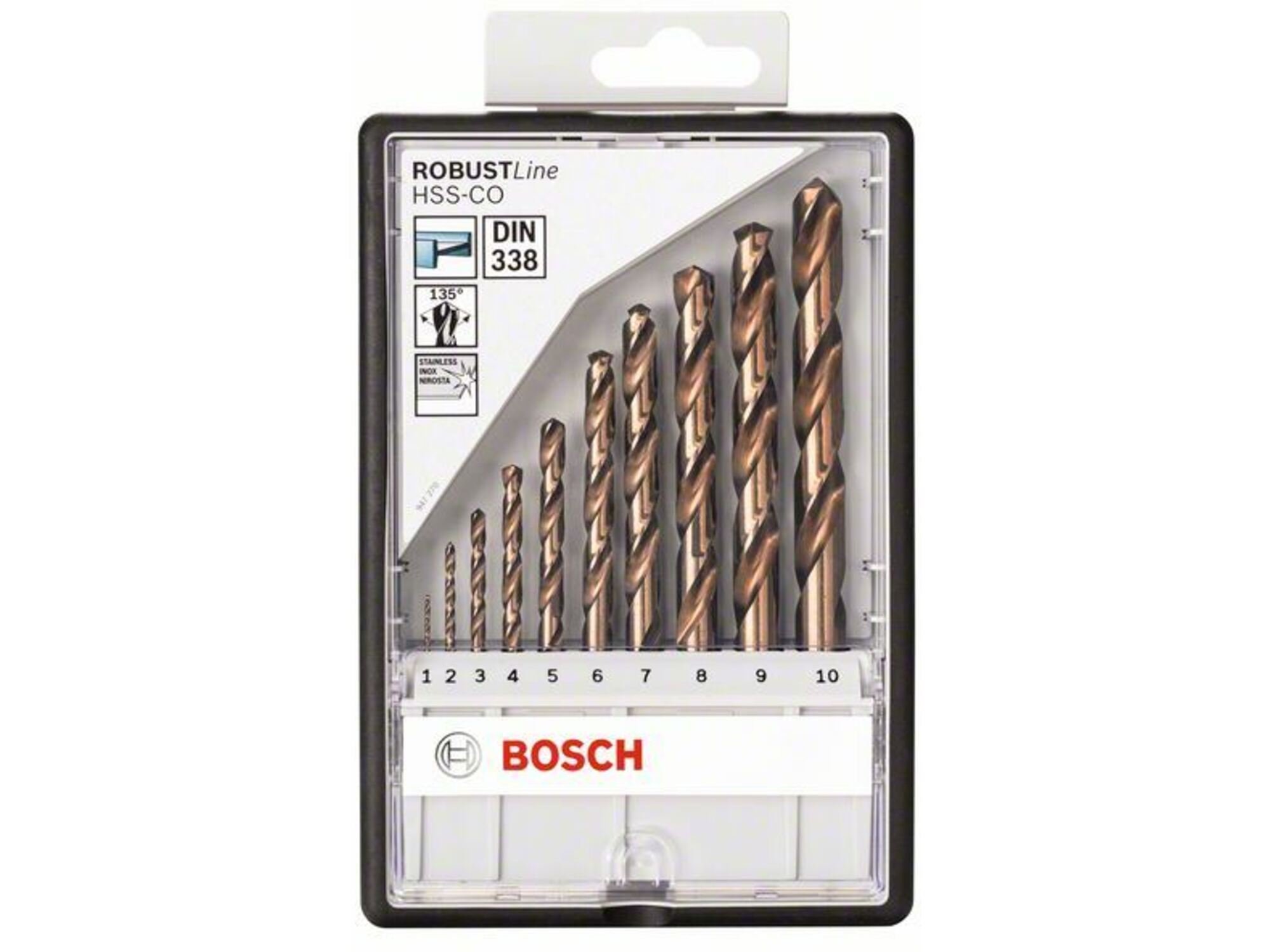 Bosch 10-delni Robust Line set HSS-Co burgija za metal 2607019925