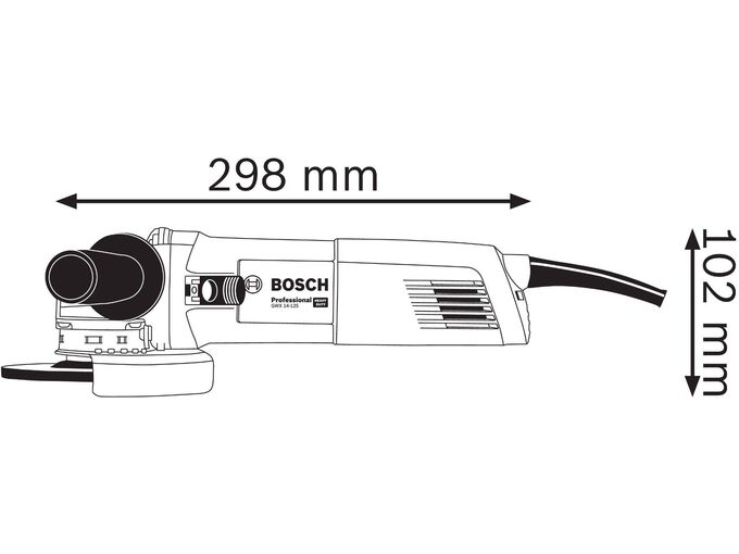 Bosch Ugaona brusilica GWX 14-125 S 06017B7000