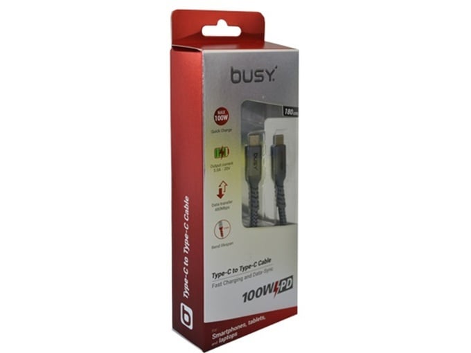 Busy USB kabl tip C 1.8 pleteni 50716