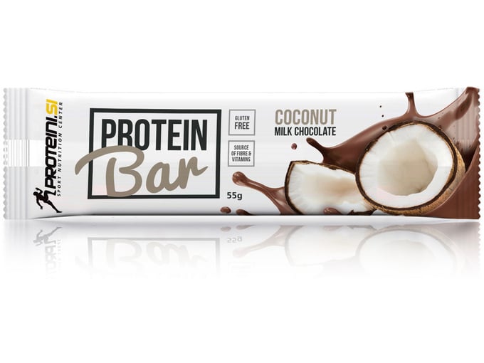 Proteini.si Proteinska čokoladica Kokos mlečna čokolada 55gr