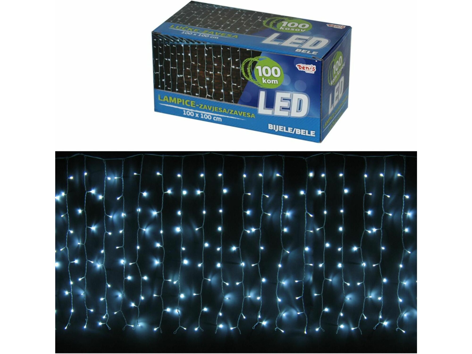 LED lampice zavesa 100 kom 52-180000