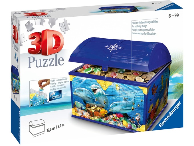 Ravensburger 3D puzzle (slagalice) - Kutija za blago sa motivom delfina RA11174