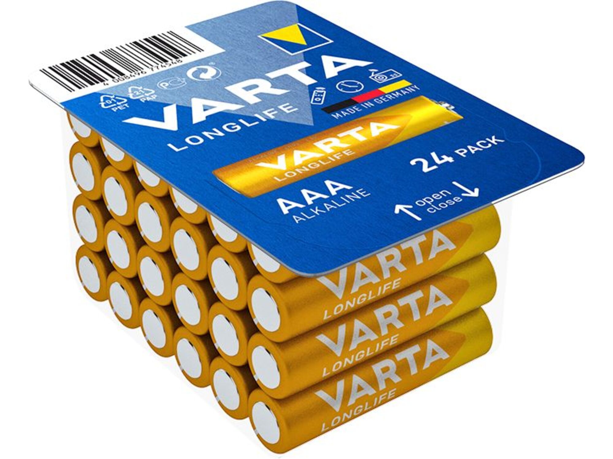 VARTA AAA Longlife alkalna baterija LR03 box 24