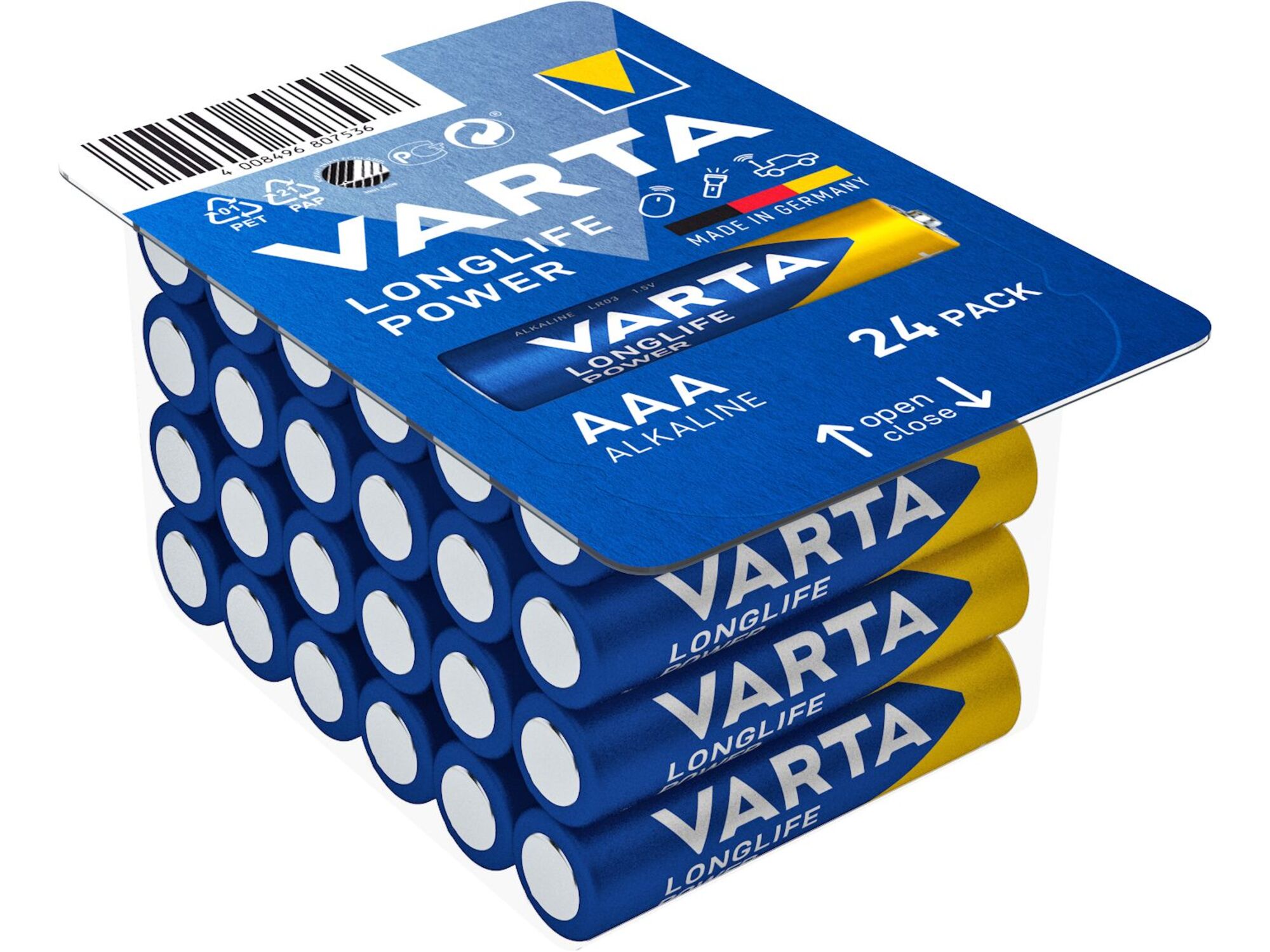 VARTA AAA Longlife Power alkalna baterija LR03 box 24