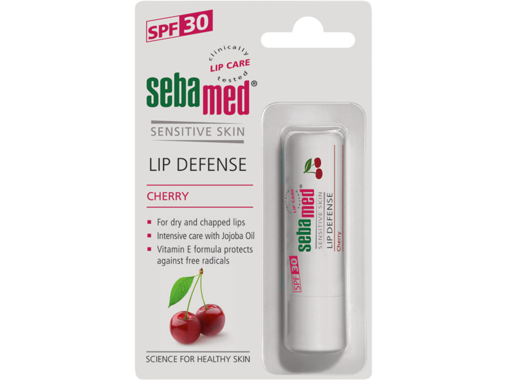 Sebamed balzam za usne višnja SPF 30 4.8 g