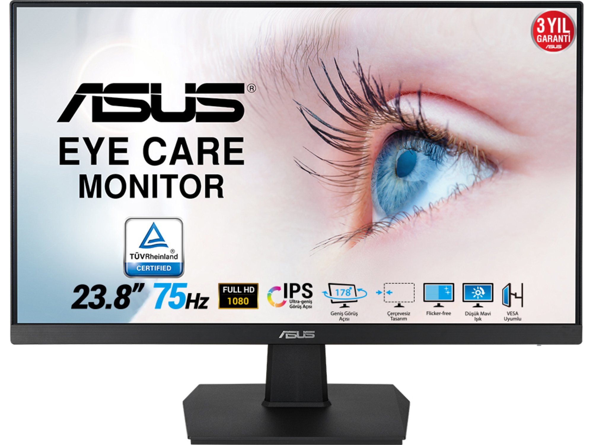 Asus Monitor LCD 23.8inch VA24EHE FHD IPS
