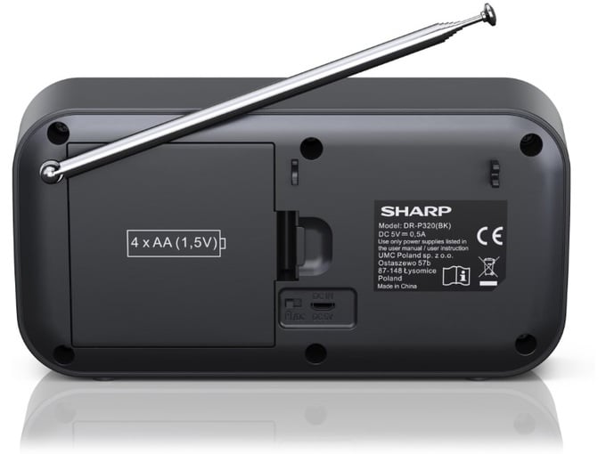 Sharp Radio portabl digitalni DR-P320BK
