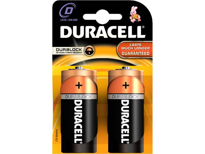Duracell Baterije Duralock Basic D LR 20/MN1300 2kom