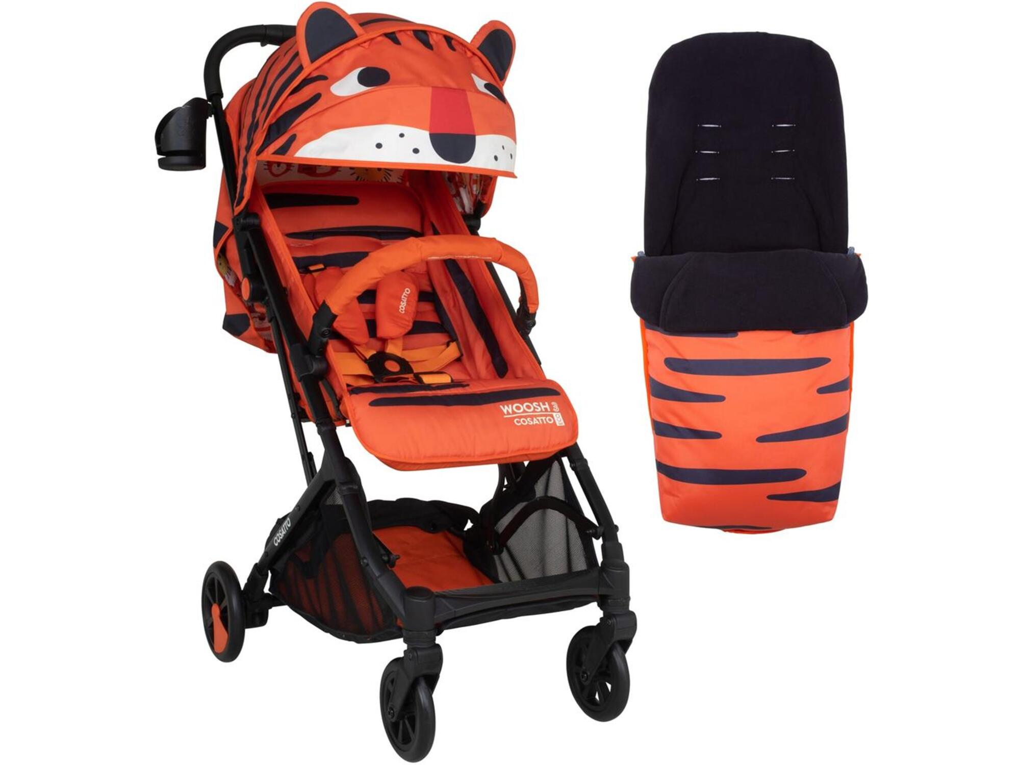 Cosatto Woosh 3 kolica za bebe Tomkin Tiger u setu sa pokrivačem
