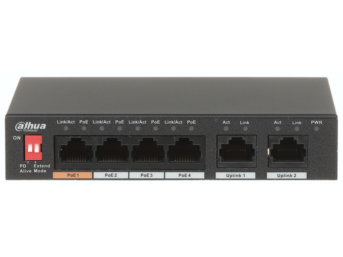 Dahua Switch PoE 4-portni sa 2 uplink-a PFS3006-4ET-60-V2