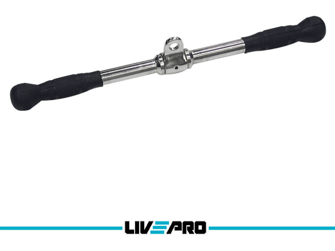 LivePro Kratka ravna šipka za lat i kros mašinu, nastavak za triceps - LP8192H