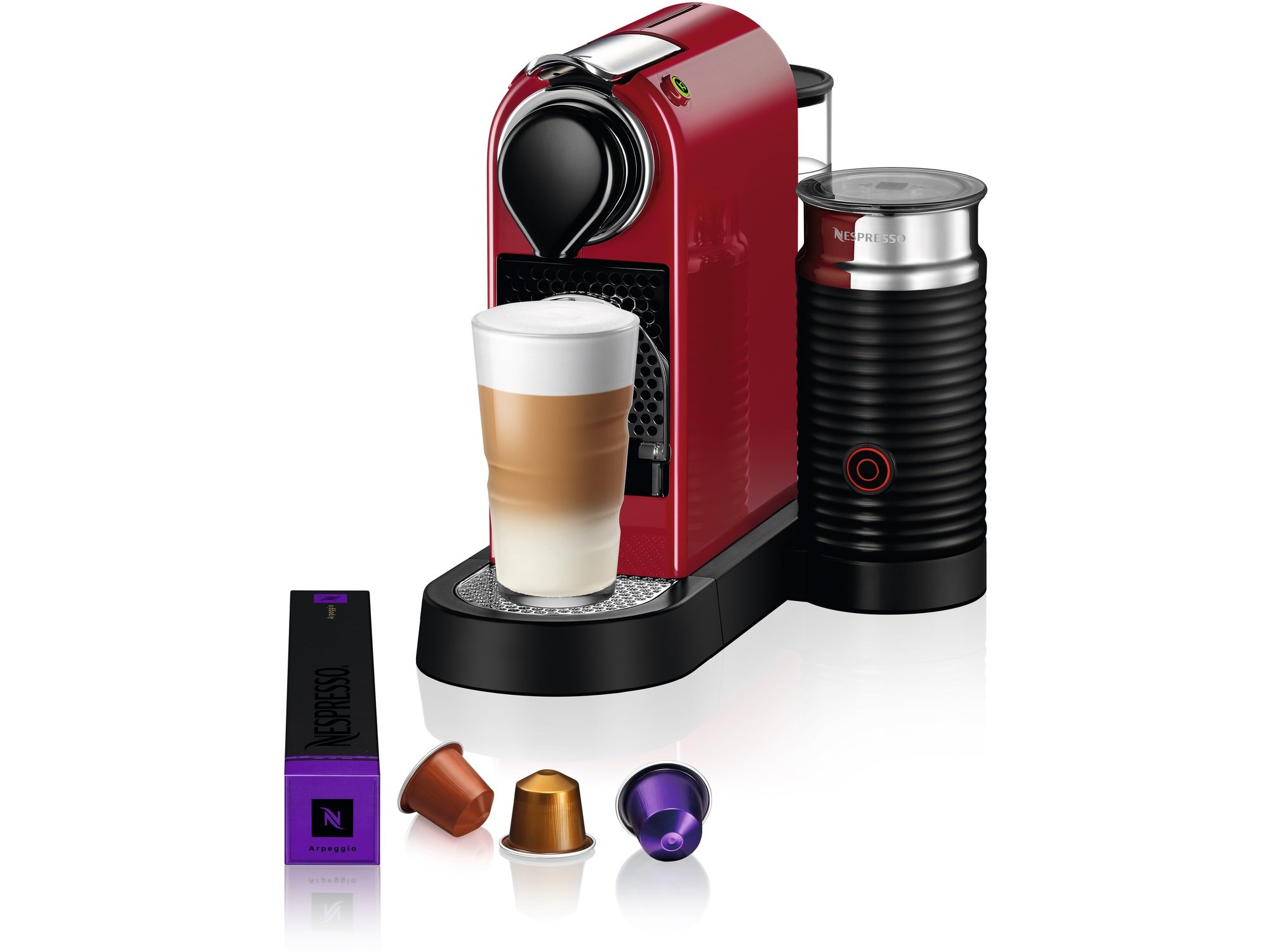 Nespresso Aparat za kafu Citiz and Milk Red C123-EUCRNE2-S