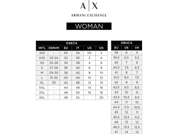 Armani Exchange Ženska suknja 3KYN05 YNTRZ