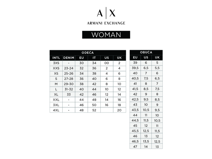 Armani Exchange Ženske patike XDX090 XV433