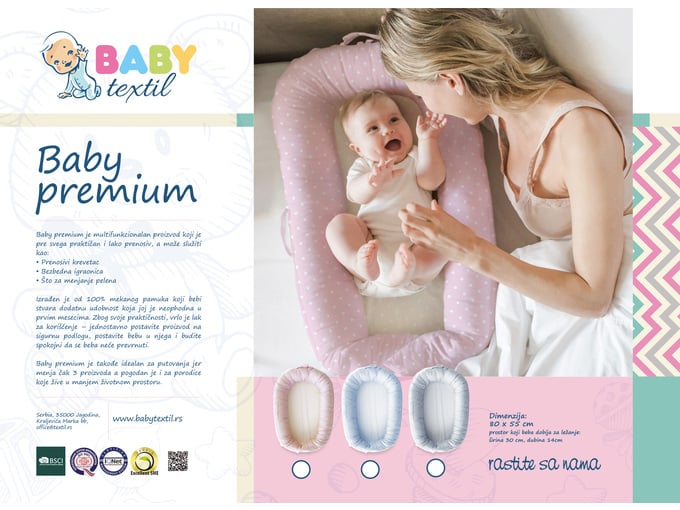 Baby Textil Bebi gnezdo Premium 3100483